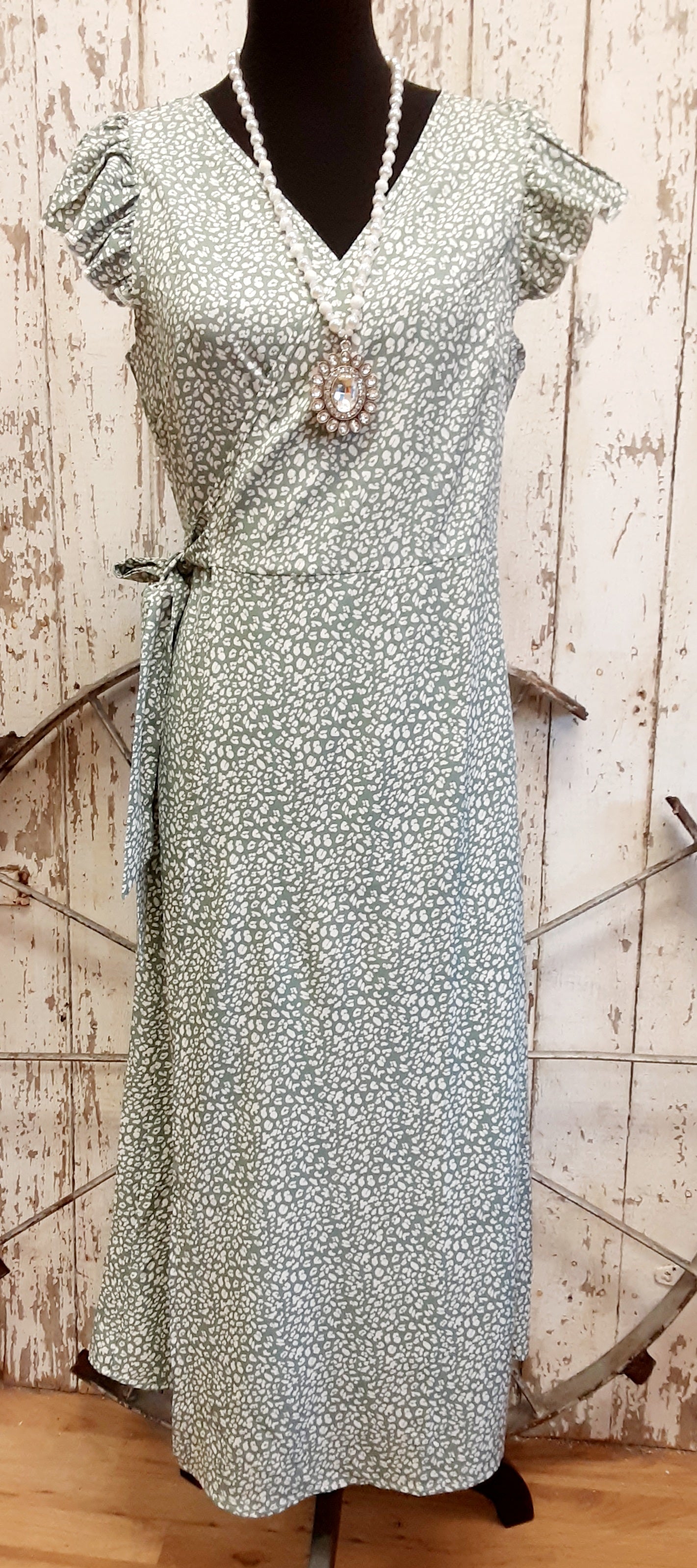 Green Wrap Dress
