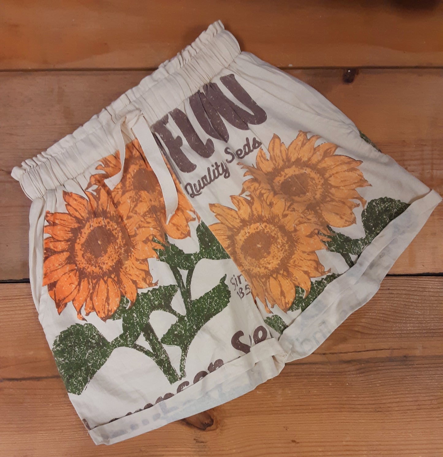 Flour Sack Sunflower Shorts
