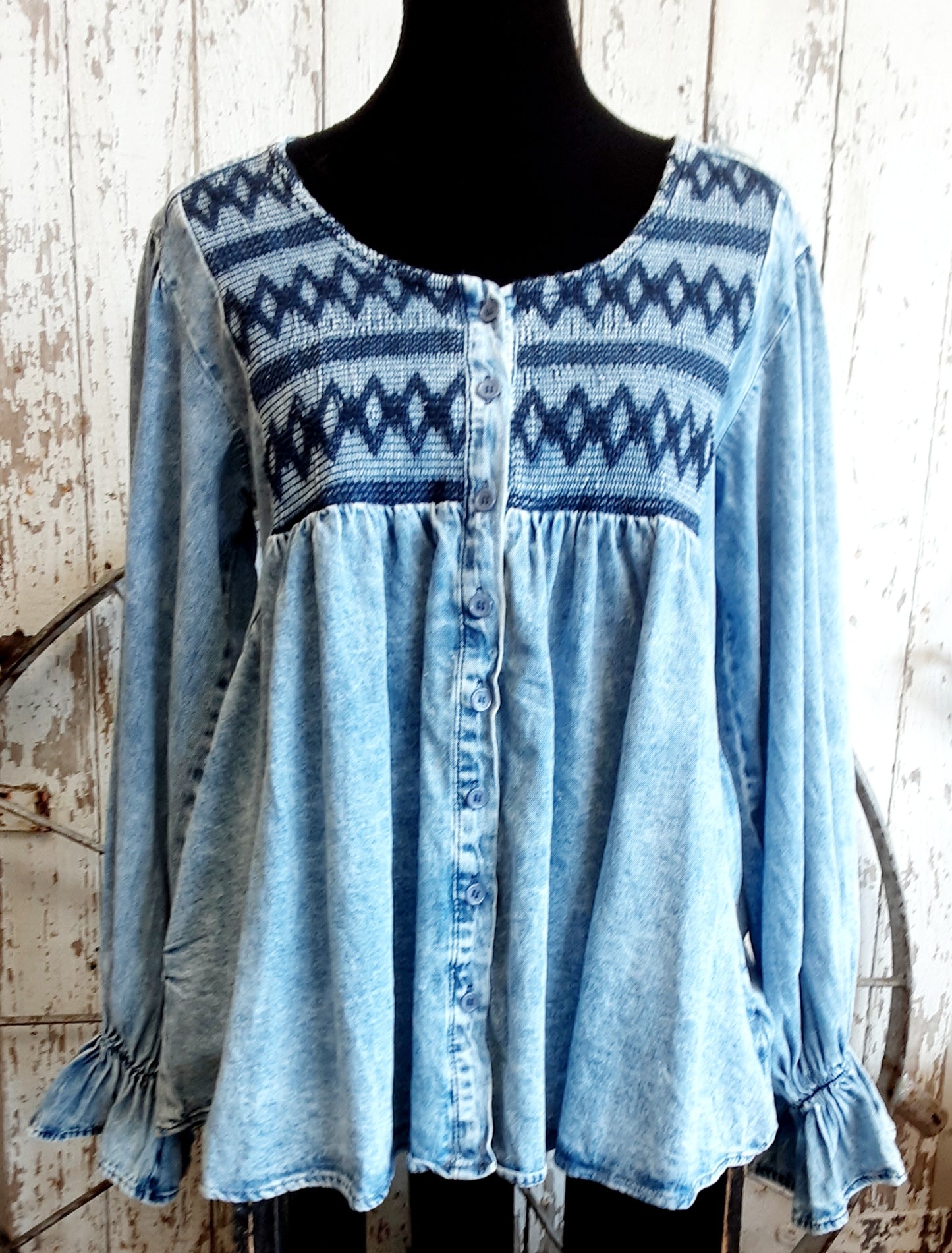 Long Sleeve Denim Shirt