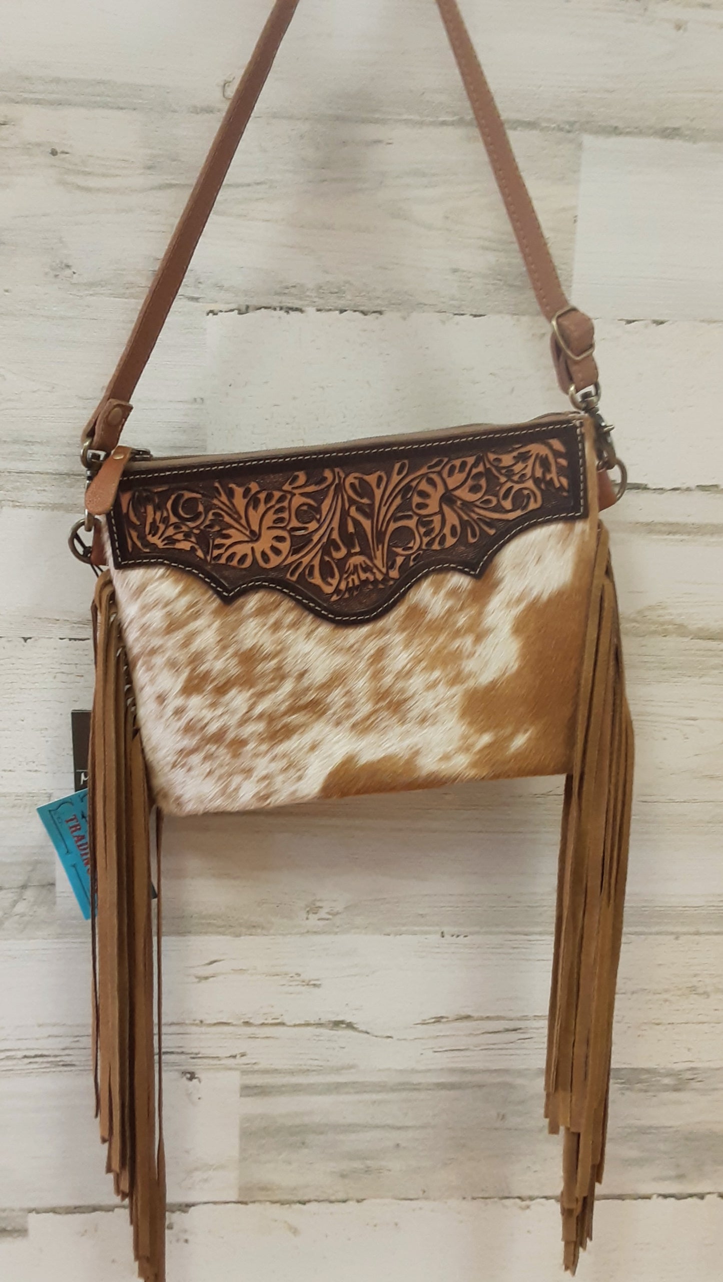 Cowhide with Fringe Purse