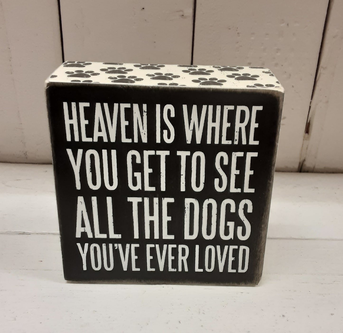Heaven is Where Block Sign