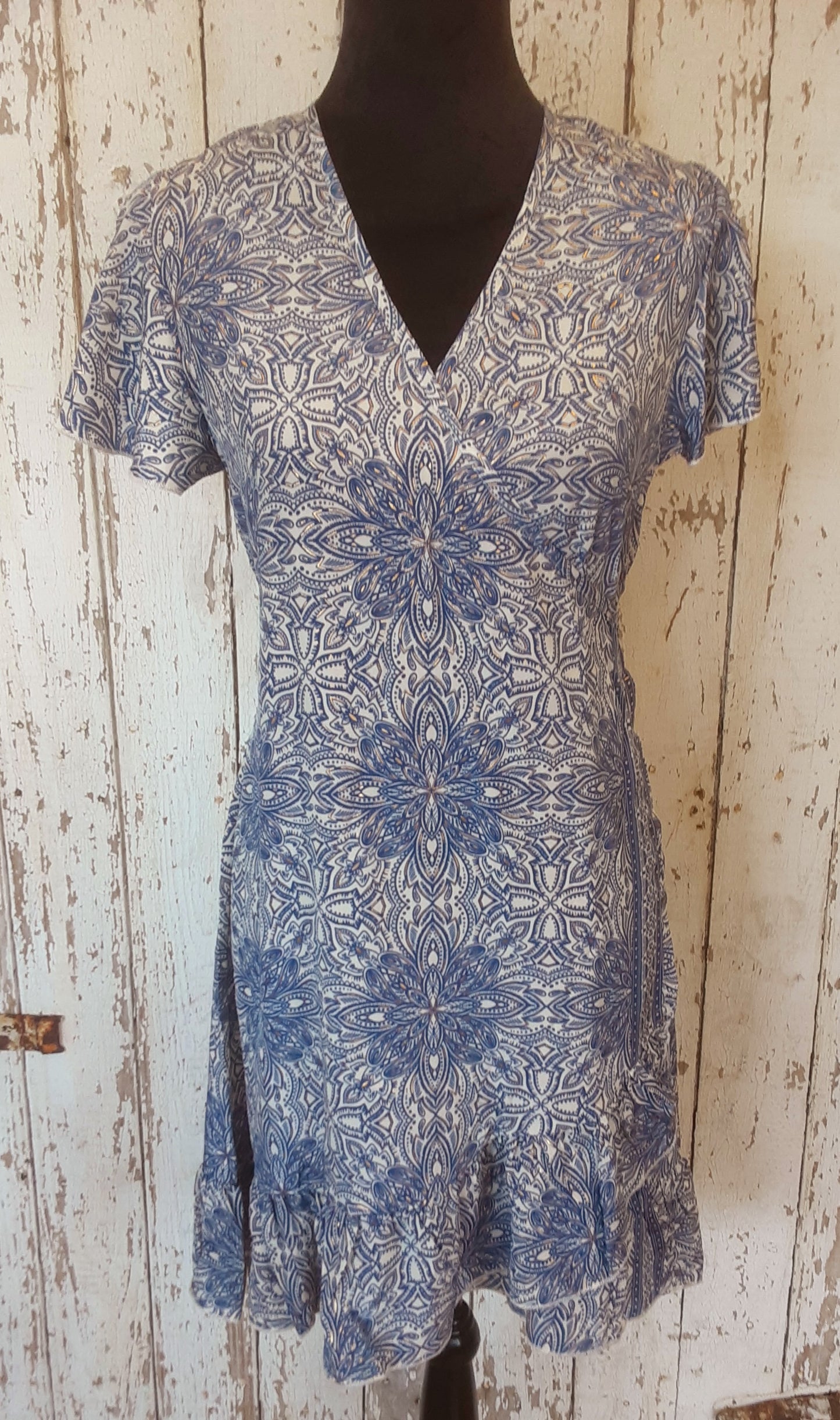 Blue Wrap Dress